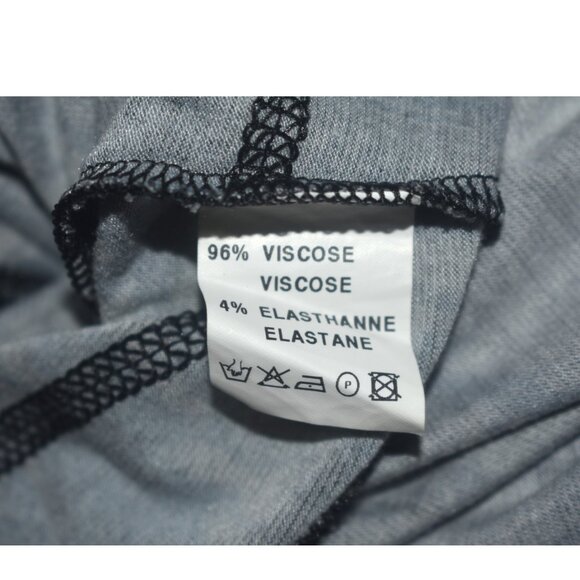 MC Planet Stretch Knit Short Dress Retro Art Deco Print Long Sleeves S M 8 - Picture 6 of 7